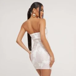 EGO Bandeau Cut Out Detail Mini Bodycon Dress In Printed Beige -Sperrryego Store 02 05 23 jul93116 s