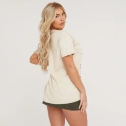 EGO Oversized 'Extra-Terrestrial' Graphic T-Shirt In Nude Acid Wash -Sperrryego Store 06 02 23 emily53386 s