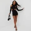 EGO Cut Out Racer Mini Bodycon Dress In Black 2 EGO Cut Out Racer Mini Bodycon Dress In Black -Sperrryego Store 09 03 22 ming8233