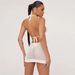 EGO Halterneck Bralet In Cream Crochet Knit 8 EGO Halterneck Bralet In Cream Crochet Knit -Sperrryego Store 09 05 23 jul95924 s