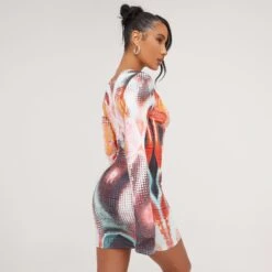 EGO Long Sleeve Body Heat Print Mini Bodycon Dress In Multi Slinky 8 EGO Long Sleeve Body Heat Print Mini Bodycon Dress In Multi Slinky -Sperrryego Store 14 03 23 ming68201 s