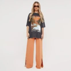 EGO Oversized 'Paradise' Graphic T-Shirt In Charcoal Acid Wash -Sperrryego Store 15 12 2237180 copy