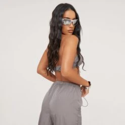 EGO Halterneck Toggle Detail Parachute Crop Top In Grey 9 EGO Halterneck Toggle Detail Parachute Crop Top In Grey -Sperrryego Store 16 03 23 ming69159 s