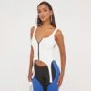 EGO Square Neck Zip Front Suspender Strap Crop Top In White Ribbed -Sperrryego Store 17 01 23 pam46477 s