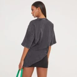 Oversized 'Oregon' Graphic T-Shirt In Charcoal Grey Acid Wash -Sperrryego Store 17 01 23 pam46927 s