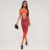 EGO Halterneck Strappy Cut Out Open Back Detail Midaxi Dress In Red Ombre 1 EGO Halterneck Strappy Cut Out Open Back Detail Midaxi Dress In Red Ombre -Sperrryego Store 18 04 23 jul86659 sq