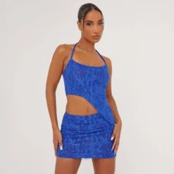 EGO Textured Mini Bodycon Skirt In Blue -Sperrryego Store 23 05 23 ming102707 sq